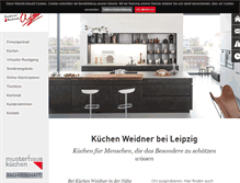 Tablet Screenshot of kuechen-weidner.de